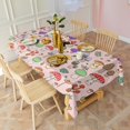 thumbnail image 3 of Colorful Mushroom Cartoon Pink Pattern Rectangle Tablecloth 60"x102",Waterproof Polyester Rectangle Table Cloth, Wipeable Spillproof Polyester Tablecloth for Dining, Camping, Indoor and Outdoor, 3 of 6