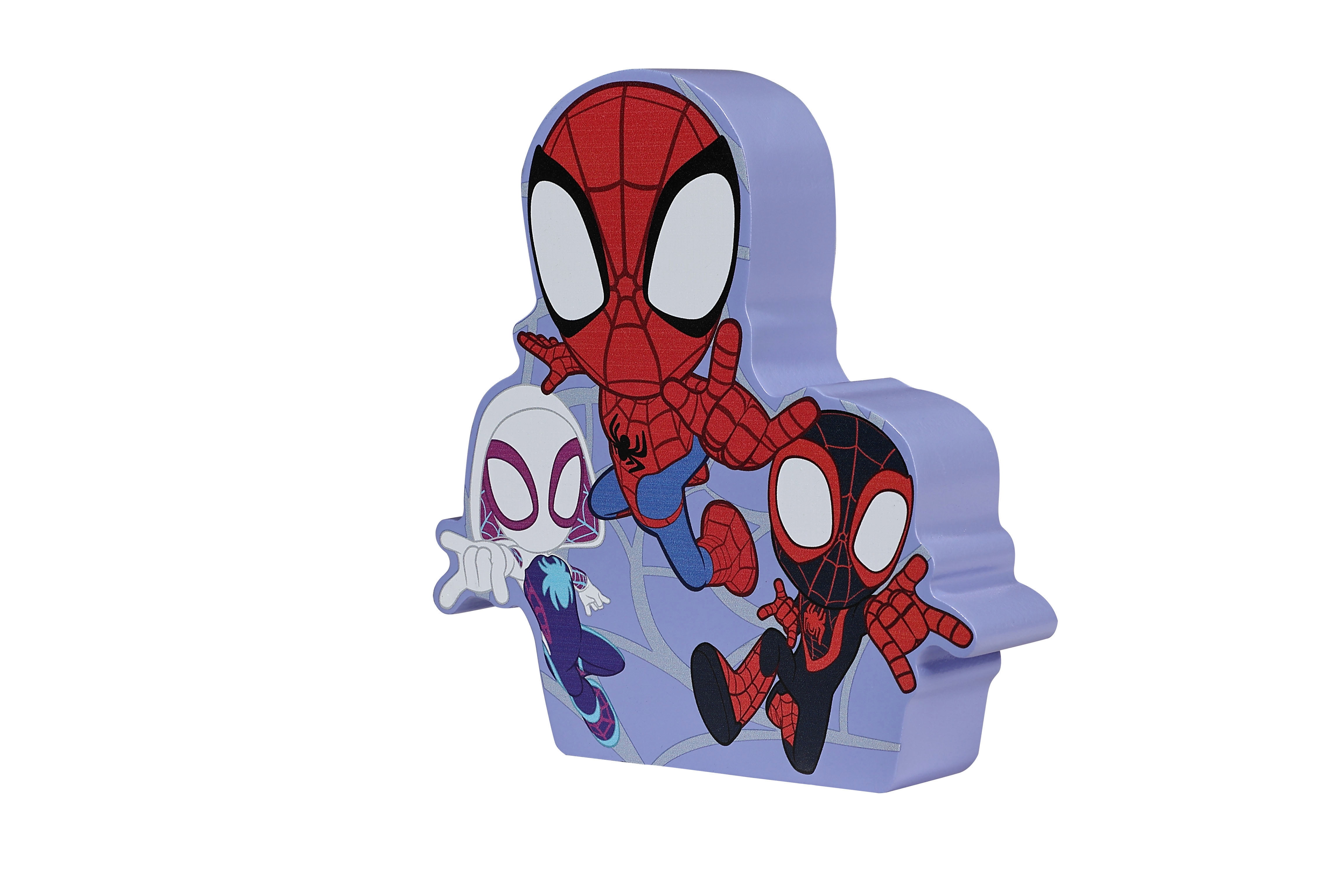 (3 pack) Marvel Spidey and His Amazing Friends Die-Cut MDF Block by POP Creations