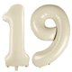 thumbnail image 1 of Globo LVMOQIQIU, 40 pulgadas, blanco, número 19, blanco crema, 2 unidades, 1 of 6