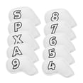 thumbnail image 4 of jinwen 10 Pieces Golf Club Head Covers Anti Scratch Golfer Gift Golf Club Protector White, 4 of 8