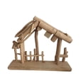 thumbnail image 4 of Guardoinrt Christmas Decorations Manger Wooden Stable for Nativity Outdoor Scene, 4 of 6