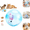 Blue Rabbit-A#009, variant on 2026 New Self-Rolling Interactive Cat Ball, Smart Obstacle Avoidance Rolling Cat Toy Ball with Plush Rabbit Hamster, Auto Moving Chase Toy for Kittens Cats Small Dogs-Blue Rabbit-A