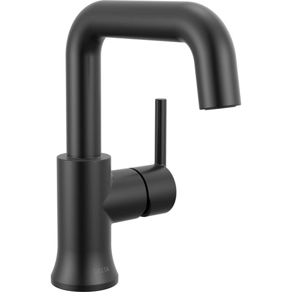 Delta 554Har-Dst Trinsic 1.2 GPM Single Hole Bathroom Faucet - Black