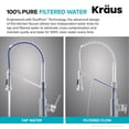 thumbnail image 4 of KRAUS Bolden 2-in-1 Commercial Style Pull-Down Single Handle Water Filter Kitchen Faucet for Reverse Osmosis or Water Filtration System in Spot Free Stainless Steel, KFF-1610SFS, 4 of 9