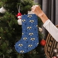 thumbnail image 5 of Salouo Raccoon blue point Print Christmas Decorations Stockings 1 Pack 18'' Xmas Stockings Holiday Stocking Personalized Farmhouse Decor for Home Family Party Tree, 5 of 7