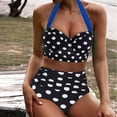 thumbnail image 2 of Conjunto de bikini a la moda para mujer, traje de baño de dos piezas, traje de baño relleno sin almohadilla en el pecho, ropa de playa con soporte de acero Fridja  nalpqowj52469, 2 of 4