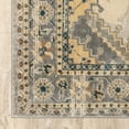 thumbnail image 2 of 2â€™ x 8â€™ Gray and Beige Aztec Pattern Runner Rug, 2 of 3