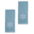 thumbnail image 3 of Holiday Time Snowflake Embroidery Hand Towels, 2-Pack, 3 of 3