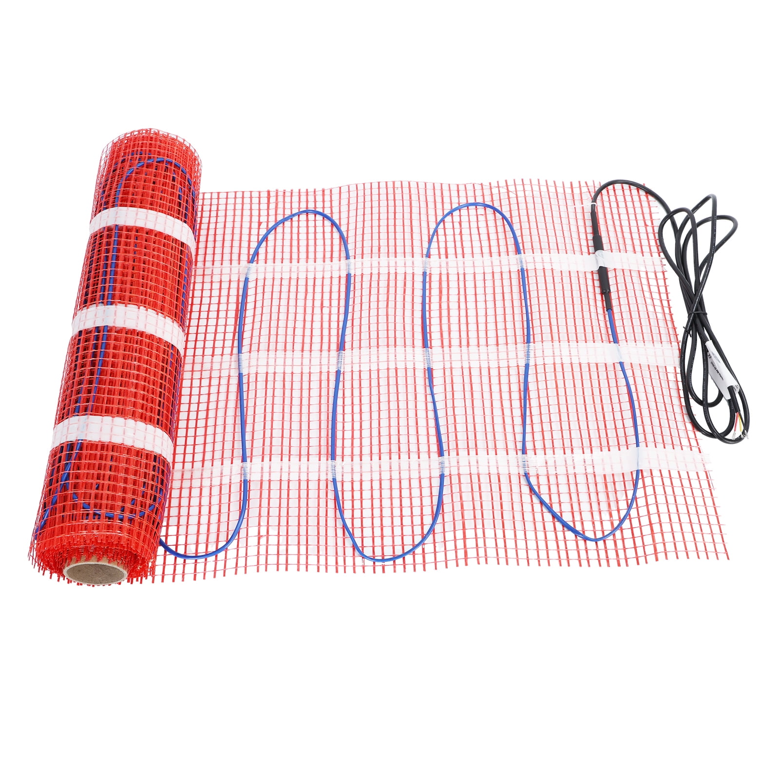 Thehsnt Floor Heating Pad with Digital Programmable Thermostat And Adhesive Back, Four Temperature Control Modes Uniform Heating Underfloor Heating Mat