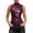 Wine, variant on Qiopertar Women's Casual Sleeveless Leather Vest Asymmetric Hem Tops Peplum Waist Zipper Neckline Party Club Night Out Fashion, Brown S