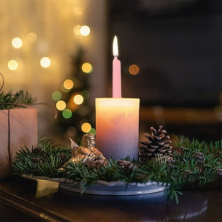 YingYouFu 10pcs Multi Color Long Pole Wax Candles for Emergency Lighting Wedding Banquet Party Decoration General Use Celebration Favors