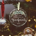 thumbnail image 2 of Personalized Parents Glass Ornament 2025 - Our First Christmas as Grandparents 2025 - New Grandparents Gift - Glass Hanging First Time Grandparent Christmas Tree Decorations - Custom Ornament, 2 of 6