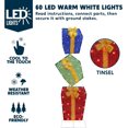 thumbnail image 4 of Joyfy 4 FT Gift Boxes Yard Light Christmas Outdoor Decorations,60 Pre-Lit LED Stacked Gift Boxes Christmas Decorations,Christmas Yard Light with Stakes Decorations Outdoor Holiday Decor, 4 of 8