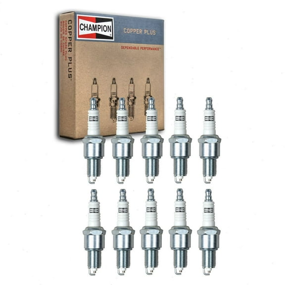 10 pc Champion 405 Copper Plus Spark Plugs for 14G52 14G82 14GR52 4020 4221 44NS 44XLO 44XLS 45NS 45XLS 46XLS 7911 7913 82300317 AG82 AGR82 BP4ES BPR2ES BPR4ES BPR4ES11 BPR4EY C44NS CR44NS F4RTC GR5