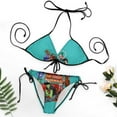 thumbnail image 4 of Gorillaz Members Women Bikini Set Sexy Two Pieces Halter String Swimsuit Triangle Briefs Tie Side Bottom, 4 of 7