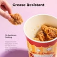 thumbnail image 5 of Fit Meal Prep 25 Pack Classic Paper Popcorn Buckets Disposable, 64 Oz Grease Resistant Popcorn Bowls Cups for Machine Home Theater Carnival Movie Night, 5 of 7