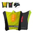 thumbnail image 4 of KAIYANG chaleco con luz LED de seguridad inalámbrica para bicicleta nailon verde, 4 of 5