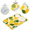 thumbnail image 2 of Iauyy Dish Drying Mat for Kitchen Counter, Super Absorbent & Hanging 16x18 / 18x24 Inch (S/M) Lemon Pattern, 2 of 8
