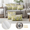 thumbnail image 6 of Summers Lemon Gnomes Pillow Covers 2 Pack Farm Yellow Fruit Green leaf Pastoral Pillowcase Waterproof Outdoor Throw Pillow Cover for Patio Garden Square Cushion 18”x18”, 6 of 9
