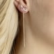 thumbnail image 4 of Pendientes Swarovski Swan en oro rosa con cristales rosas y transparentes, 4 of 6