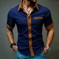 thumbnail image 6 of Qiyinn Men's Short Sleeve Dress Shirts Button Down Formal Business Casual Shirt Regular Summer Work Wedding Party, 6 of 9