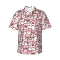 thumbnail image 2 of Xecao Kawaii Pig print Hawaiian shirt - a stylish short-sleeve button-down for men, perfect for casual beach and tropical outings., 2 of 9