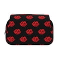 thumbnail image 2 of Sikiie Red Beautiful Lips Print Flip Double-layer Pencil Case, All-purpose Stationery Bag for Study and Office, Zipper Design, Unisex, 2 of 7
