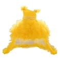 thumbnail image 1 of Rhuody Robe pour Fille Sans Manches Robe de Soirée Formelle avec Longue Robe de Traîne Robe Gilet de Couleur Unie Tenue Élégante 6-12 Mois Jaune, 1 of 5
