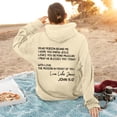 thumbnail image 5 of Casual Pullover Hoodie for Women - Front and Back Letter Print Hoodie with Pockets, Loose-Fit Hooded Sweatshirt for Everyday Wear, 5 of 8