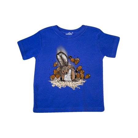 

Inktastic Squirrel Superhero Landing with Acorns Gift Toddler Boy or Toddler Girl T-Shirt