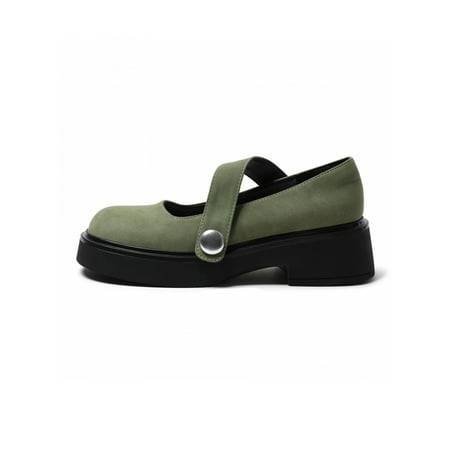 

UKAP Ladies Work Lightweight Low Top Loafers Women Uniform Comfort Chunky Mary Jane