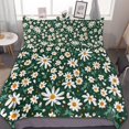 thumbnail image 1 of HAHDAXIA Flower Repeat Pattern Bedding Solid Comforter Set for All Seasons,3 Pieces(1 Comforter+2 Pillowcases),Soft Microfiber Bedding Set Full(79"x90"), 1 of 7