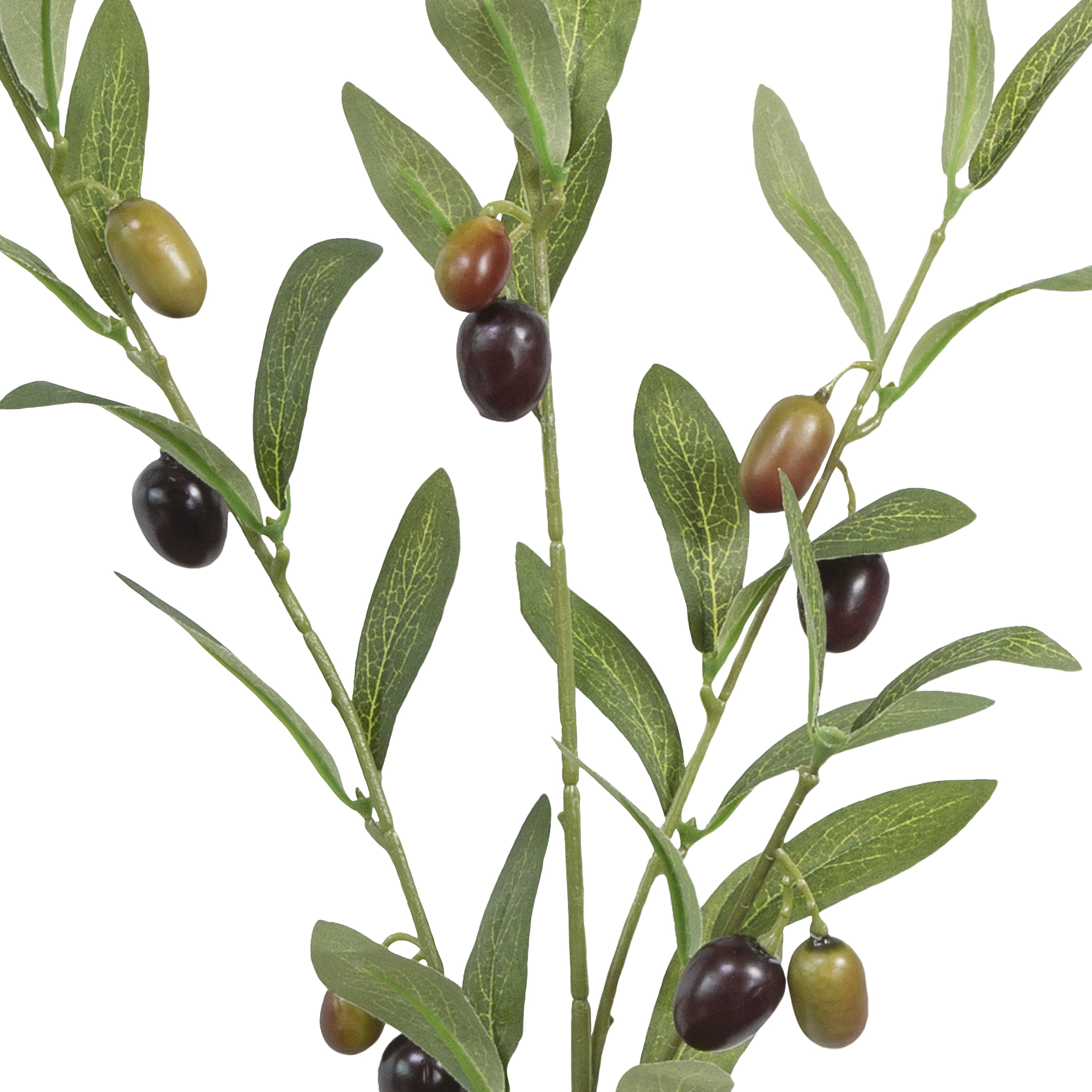 37-inch Artificial Silk Green Olive Long Stem, for Indoor Use, by Mainstays