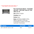 thumbnail image 2 of Rear Transmission Mount - Compatible with 2001 - 2003 GMC Yukon XL 1500 AWD 6.0L V8 2002, 2 of 2