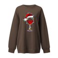 thumbnail image 2 of Gibobby Sudaderas para mujer navidad Tops para mujer, de tamaño, sudadera de manga larga, suéter con capucha, blusa de otoño para chicas adolescentes(De bronce,M), 2 of 4