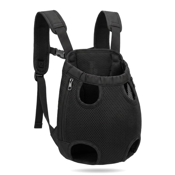 WZB Front Chest Dog Carrier, Breathable Legs Out Backpack for Small Dogs 7-11 lbs, Adjustable Straps