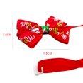 thumbnail image 1 of Greeniant Navidad Mascota Regalo Perro Gato Cuello Pajaritas Cachorro Higiene Decoración Aseo de mascotas rojo, 1 of 7