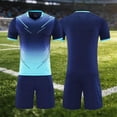 thumbnail image 2 of BaoFuBaoMei Athletic Sets for Boys Girls Summer Short Sleeve Tops and Shorts Outfits Crew Neck Soccer Sportswear Sets, 2 of 6
