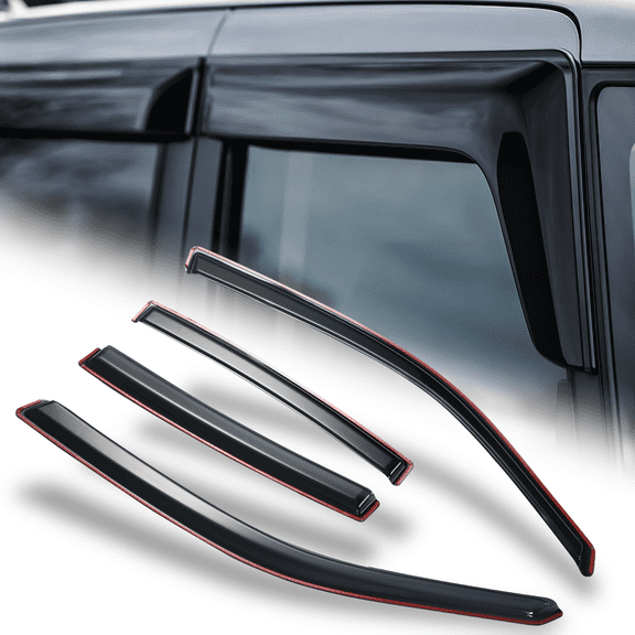 M-AUTO Set of 4 Outside Mount Window Visor Deflector Rain Guards Smoke Tinted for 2011-2023 Dodge Charger
