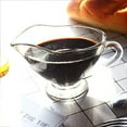 thumbnail image 6 of 2 Pack 11 oz Saucy Glass Gravy Dish with Handle, Clear Gravy Sauce Boat for Dining, Holiday Meals & Parties, 6 of 7