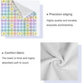 thumbnail image 3 of Coolnut 3 PCS Towel Rainbow Daisy Plaid Cotton Bath Towel Set (1 Bath Towel, 1 Hand Towel, 1 Washcloth) for Bathroom, Super Soft and Quick Dry Towels, 3 of 6