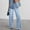 *Light Blue, variant on ClodeEU Women's High Waisted Straight Leg Jeans With Pockets,Trendy Long Denim Pants Blue,Womens Plus L