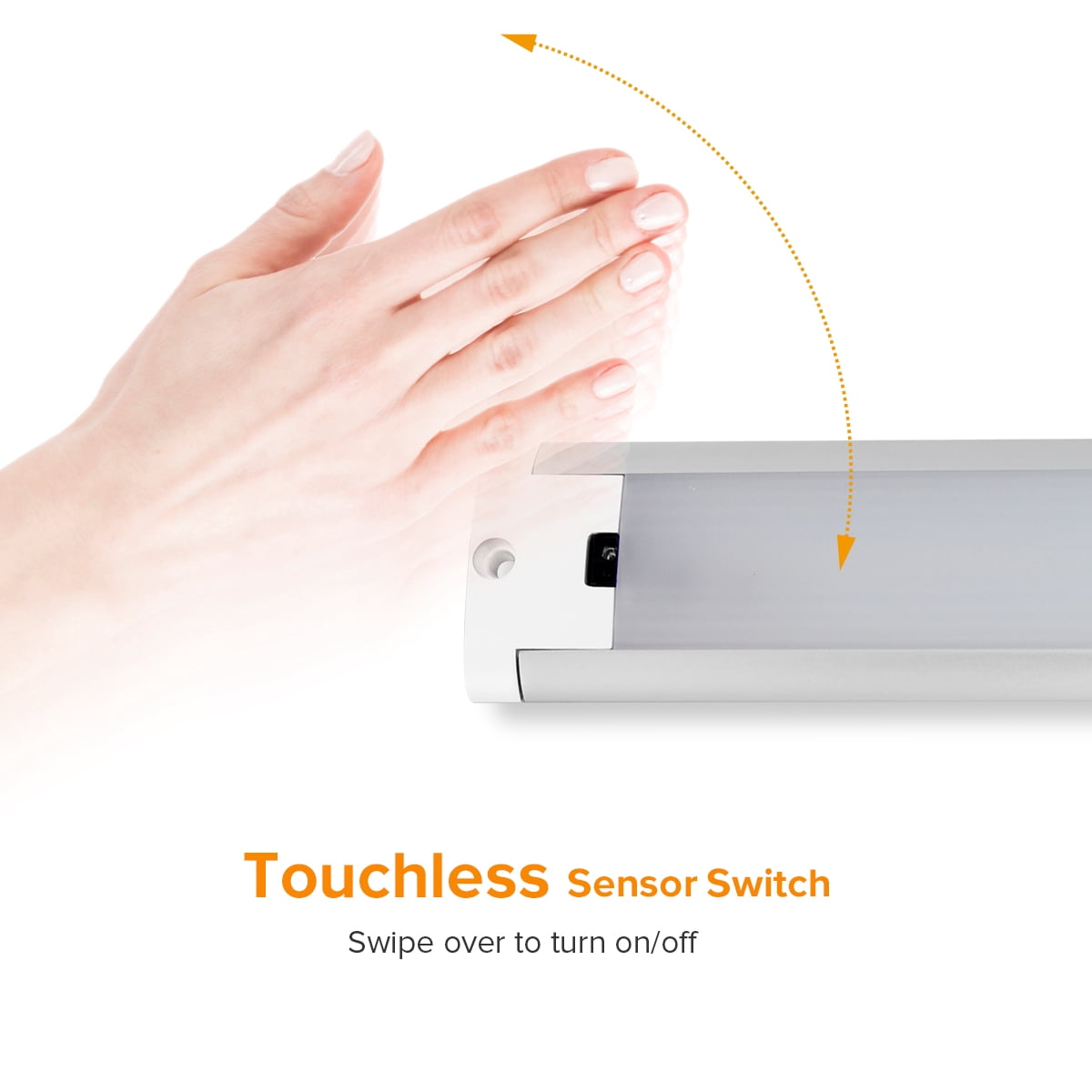 Dream Lighting 8.6" IR Sensor LED Light, 12V Under Cabinet, RV Kitchen, Motion-Activated,Cool White 6000K, Dimmable, for RV, Boat, Closet