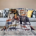 thumbnail image 2 of HENGT Dinosaur Blanket for Boys, Kids Blanket Super Soft and Cozy  Funny Dinosaur Throw Blanket Design is Gift for Kids,Fluffy Cozy Toddler Blanket, 2 of 6