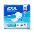 thumbnail image 2 of Attends Shaped Pads Plus Unisex Incontinent Pad Contoured 12 X 25-1/2 Inch SPDPA, 20 Ct, 2 of 8