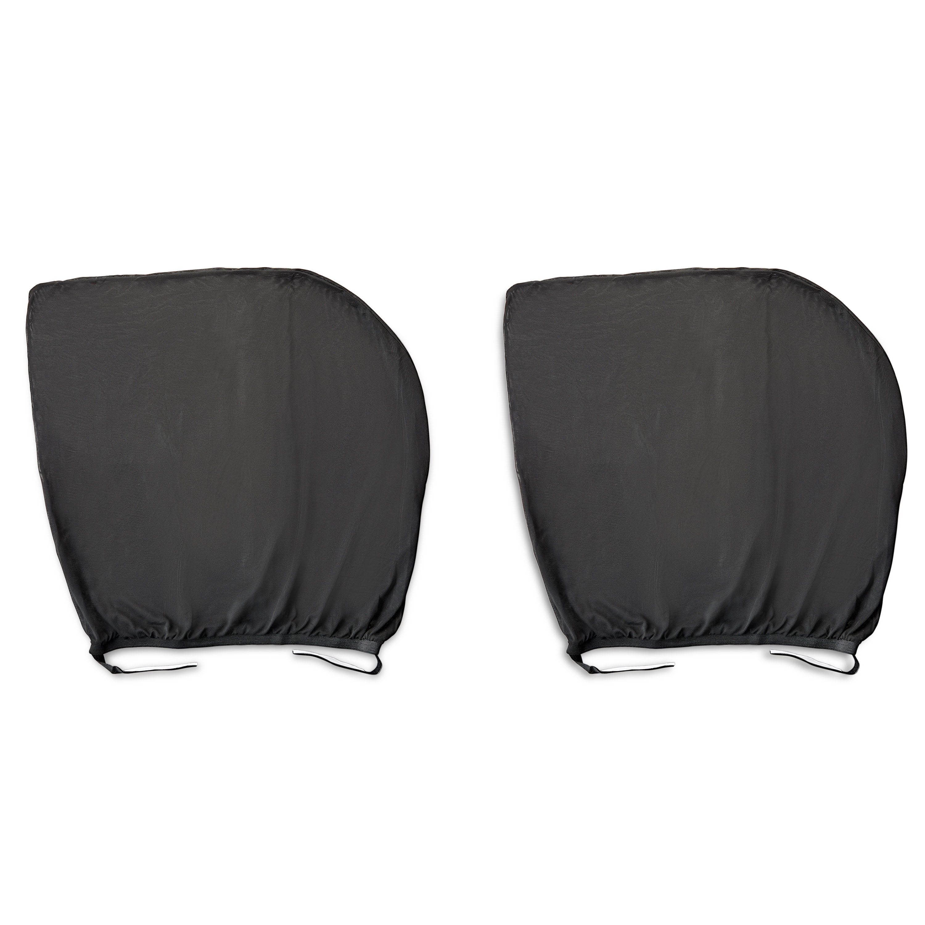 Parent's Choice's Car Window Shades Stretch Fit Car Sun Shade for Back Windows, Black, 2 Pack
