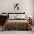 thumbnail image 3 of Heated Blanket Electric Brown Queen - 84"x90" Heating Blanket Queen 10 Hours Timer Auto-Off 8 Heat Level Over-Heat Protection Flannel Sherpa Electric, 3 of 7