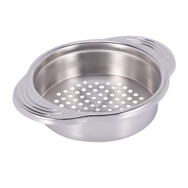 Stainless Steel Food Can Strainer Sieve Tuna Press Lid Oil Drainer