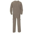 thumbnail image 6 of Afuyipoi Men's Hooded Tracksuit,with Pocket Long Sleeve Cargo Suit Men's Elastic Waist Track Set Coffee L, 6 of 7