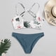 thumbnail image 1 of WILLBEST Traje De Baño De Natación Para Mujer, Conjunto De Bikini Con Estampado Floral Aleatorio, Traje De Baño Push-Up, Ropa De Playa, Traje De Baño Acolchado, 1 of 3